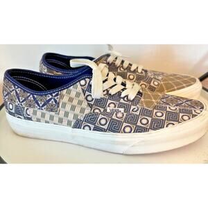 VANS Patchwork Geo Trek Navy Skate Shoes Mens Size 10